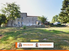 Ensemble immobilier : maison 164m2 et dépendances sur 9466m2 de parcelles