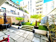 For sale 4-room family apartment with terrace and private garden – Berges de Seine / Beaujon district CLICHY (92)