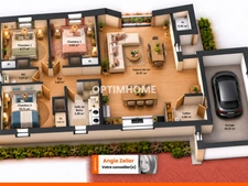 Maison individuelle 82 m² – 3 chambres – Garage – Saint-Romain-de-Jalionas
