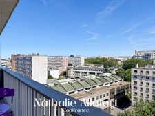 MONTROUGE Métro – 2 pièces, dernier étage, balcon, parking et cave