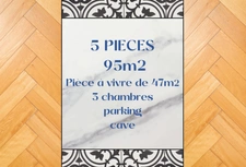 MONTROUGE – Appartement 5 pièces, cave & parking