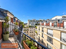 PARIS 16ᵉ - VOTRE PIED-À-TERRE AU-DESSUS DES TOITS - Appartement à vendre 2 pièces - AUTEUIL/JASMIN 