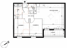 MONTIGNY Les METZ (57)appartement à vendre 3 pièces de 61,40 m² dispositif Nue Propriété & Usufruit temporaire