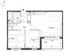 appartement à vendre 3 pièces VILLERS LES NANCY (54) avec loggia et parking en sous-sol