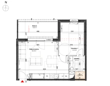 appartement à vendre 2 pièces VILLERS LES NANCY (54)avec loggia et parking couvert