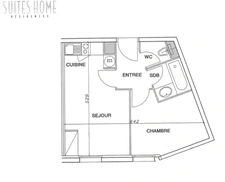 Appartement meublé à vendre 2 pièces de 29,60 m² à NANCY (54)