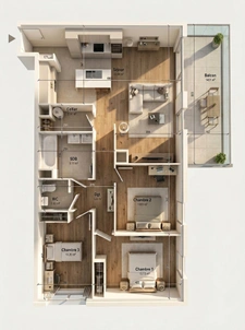 🏠 PAU OUEST – Magnifique Appartement T4 de 83 m² avec Balcon exposé Est - IDRON (64)