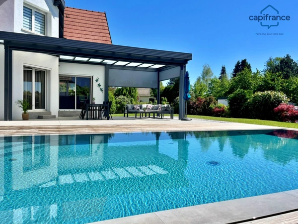Buschwiller, à vendre, maison avec jardin et piscine, terrain de 783.00 m2
