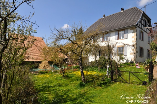 Dpt Haut-Rhin (68), à vendre MUESPACH Belle propriété en pierre, avec ses dépendances