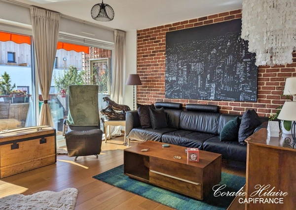 Dpt Haut-Rhin (68), à vendre  appartement T2 de 55,42 m²  :  Bel appartement en Dernier Étage avec Balcon couvert Orienté Sud