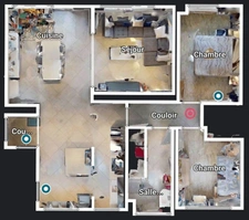 Appartement à vendre 4 pièces SAINT LOUIS (68) a proximité de la frontière - Appartement traversant de 94 m2 avec cave et balcon