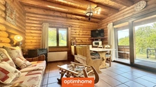 EXCLUSIVITÉ – Chalet fuste (rondins) meublé – 46 m² – Terrain 1 500 m² – Basse-sur-le-Rupt – Hautes-Vosges