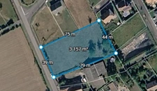 Terrain constructible à vendre 3 180 m² à Lorquin (57), non viabilisé, borné