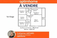 Quartier WILSON - Type 4 de 85m² avec Balcon de 9m² - Ascenseur et Parking