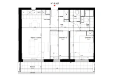 Appartement - 3 pièces - 62,76 m² - Argenteuil (95000)