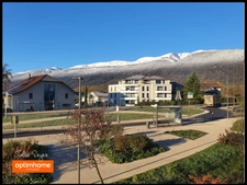 Magnifique T2 meublé Cessy Centre Vue Mont Blanc avec garage privatif et terrasse