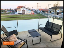 Magnifique T2 meublé Cessy Centre Vue Mont Blanc avec garage privatif et terrasse