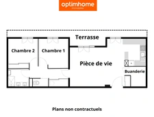 Exclusivité à SAINT ANDRÉ DE CORCY – Bel appartement T3 de 67 m², 2 chambres + buanderie, garage