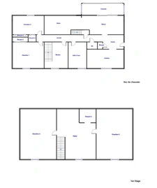 Maison 4 chambres sur sous-sol complet