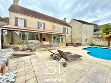 Maison en pierre de 156 m² avec piscine chauffée – Charme et sérénité à ERNES (14270)