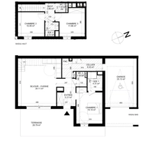 Appartement neuf T4 de 98,60 m² avec jardin, terrasse et Garage – Beaumont-en-Auge (14950)