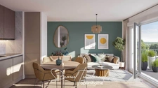 Appartement T2 neuf avec terrasse et vue Basilique – Lisieux (14100)