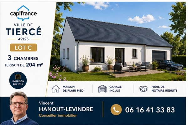 Maison à vendre 5 pièces TIERCE (49)