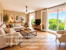 Saint-Cyr-sur-Loire – Bel appartement T3 lumineux avec ascensceur, garage, cave et balcon