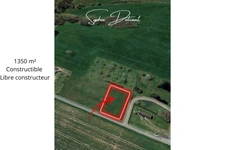 Grand Terrain de 1 349,00 m² CROTELLES (37) 20 min TOURS NORD Libre constructeur