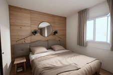 Domaine de Pont royal, spacieux et lumineux appartement de 40 m2,belle vue, localisé en angle, une chambre,  grande loggia terrasse, place de parking  sous la résidence 