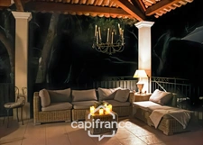 Prestigious property on the Pont Royal golf course, elevated on one level with a total surface area of 190 m2 with unobstructed views, set on 1700 m2 of land, its secure swimming pool, outbuildings