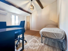 Authentic 118 m2 stone village house, air-conditioned, 50 m2 terrace, outdoor kitchen, double garage, attic, three beautiful bedrooms, 2 bathrooms, laundry room  