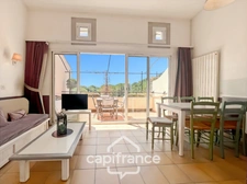 DERNIER ETAGE Domaine de Pont Royal, emplacement et vue remarquable de cet appartement 42 m2,1 chambre, 1 chambre cabine; 2 SDB belle exposition, vue dégagée, grande terrasse 