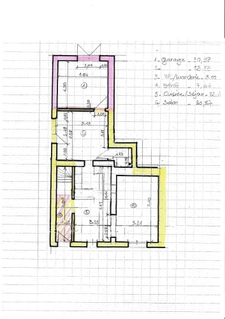 Projet sur Charleval :  BAS DE MAISON  de 57  m2 ,séjour cuisine , espace dinatoire , salle de bain à créer,  garage .    