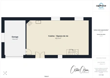 Maison à vendre 3 pièces avec extérieur et garage