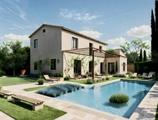Charmante Maison en pierre apparente, 4 suites, piscine, au calme à 5 min du centre ville
