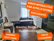 Maison de maître, 7 chambres, jardin, garages à RAISMES (59)