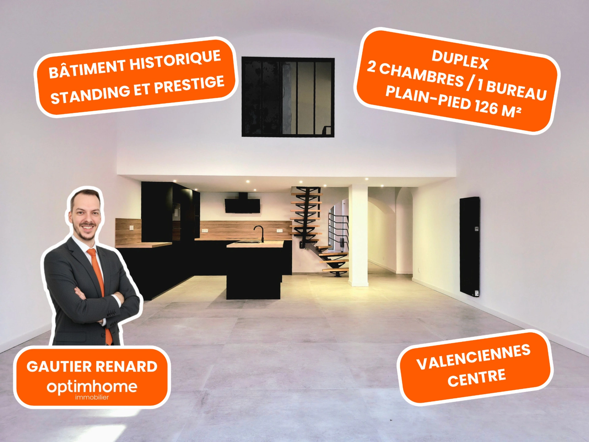 Appartement 4 pièces 126 m² · à Valenciennes · 126 m² · 299 000 €