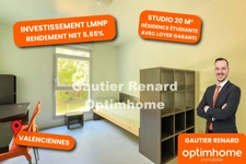 Studio 20 m² – Résidence Services Étudiants – LMNP – Loyer Garanti – Résidence City Études – Valenciennes