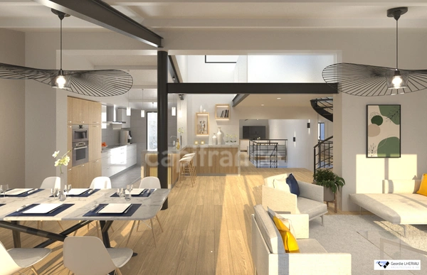 AIX EN PROVENCE- Centre Historique Duplex avec Terrasses sur les toits Ascenseur Garage et projet 3D