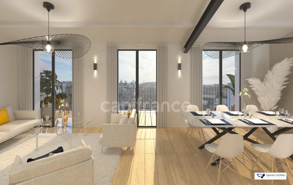 AIX EN PROVENCE- Centre Historique Duplex avec Terrasses sur les toits Ascenseur Garage et projet 3D