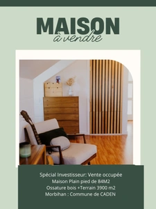 Maison à vendre 4 pièces CADEN (56)