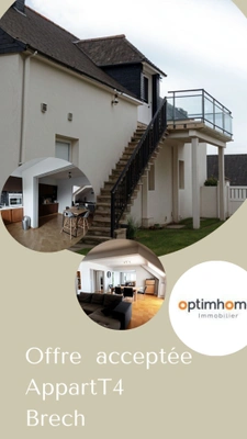  Bel Appartement T4 de 94 m² (113 m² au sol) avec Terrasse