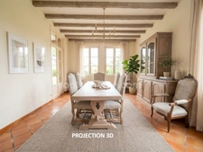 02100 NEUVILLE SAINT-AMAND - Maison de caractère au charme de l’ancien 332m2 - 4 chambres - Vie de plain-pied - Salle de réception 70 m² - Mezzanine - Grand garage