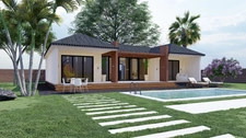 SAINTE CLOTILDE (974) - Villa luxe à vendre 5 pièces de 150 m² + Jardin arboré paysagé + Piscine et Jaccuzi parcelle de 1300 M² 