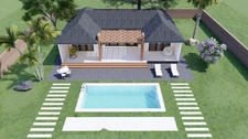 SAINTE CLOTILDE (974) - Villa luxe à vendre 5 pièces de 150 m² + Jardin arboré paysagé + Piscine et Jaccuzi parcelle de 1300 M² 