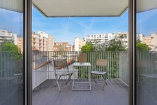 GRAND STUDIO lumineux avec balcon, au calme, sur jardin