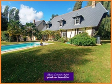Magnifique propriété avec 2 maisons et piscine sur 3 hectares à 15min de BERNAY