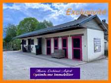 Ecurie avec 3 maisons sur 4 hectares proposant de nombreuses installations (boxes, manèges, carrières) dans l'Eure à 15min de L'Aigle 
