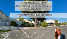 Appartement à vendre 2 pièces LE CAP D'AGDE (34), Appartement type Pavillon T2 + Mezzanine entièrement rénové avec Parking privatif- Saint Martin 